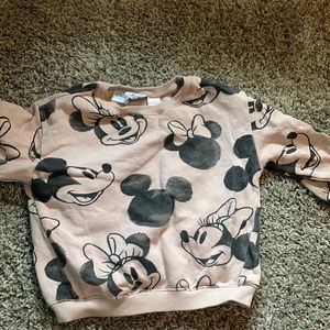 Zara Minnie Mickey sweatshirt 3-4